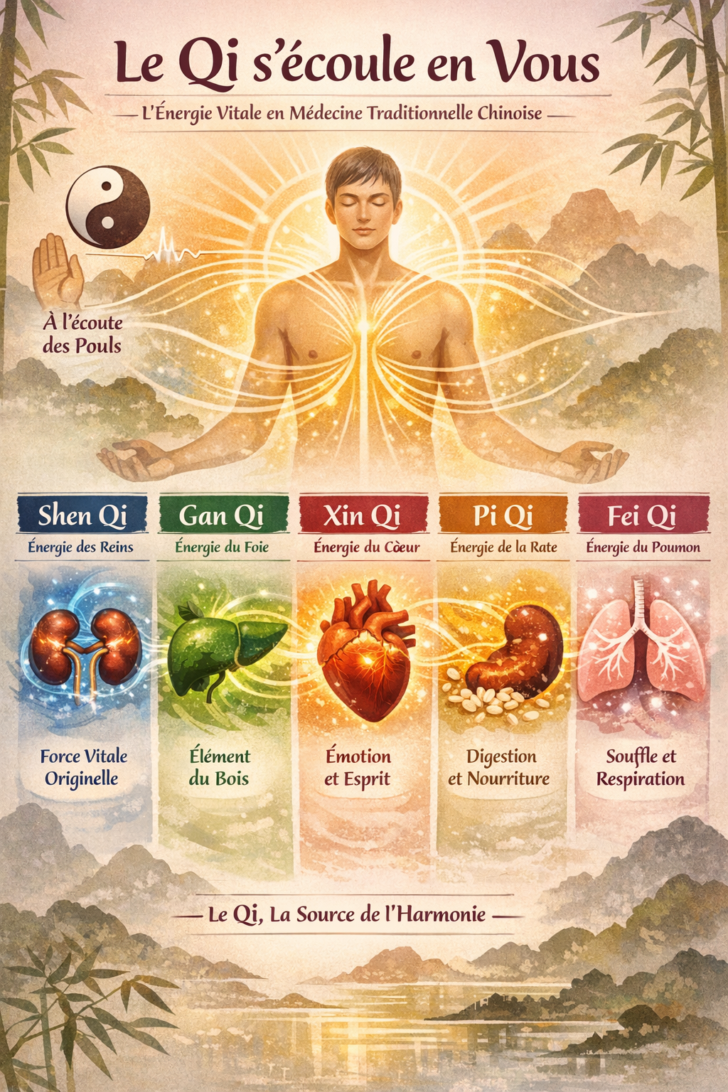 Le Qi qui s'écoule en vous
